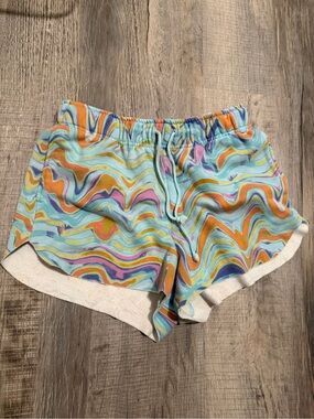 Wild fable Women’s Multicolor Wave-Print Lounge Shorts size medium